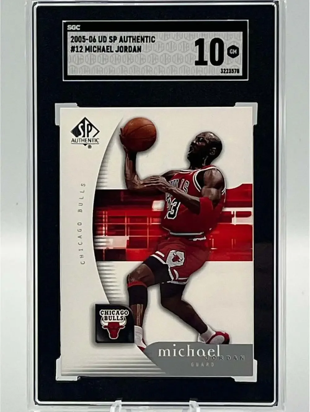 Michael Jordan SGC 10 Gem Mint 2005-06 UD SP Authentic #12 NBA Chicago Bulls